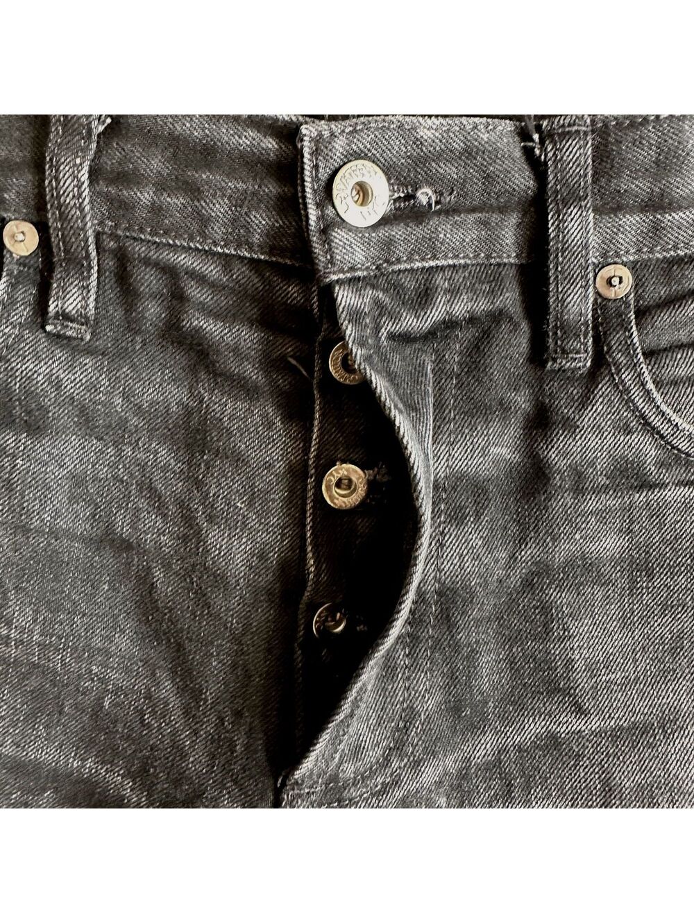 3sixteen ST-220X Dbl Black Selvedge Denim Jeans 31x31 Kuroki 14.5oz US Thrashed - Picture 5 of 11